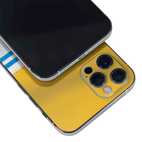 NFL Los Angeles Chargers White Striped iPhone 12 Pro Max Skin